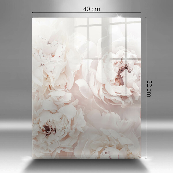 Üveg vágódeszka Pasztell bazsarózsa