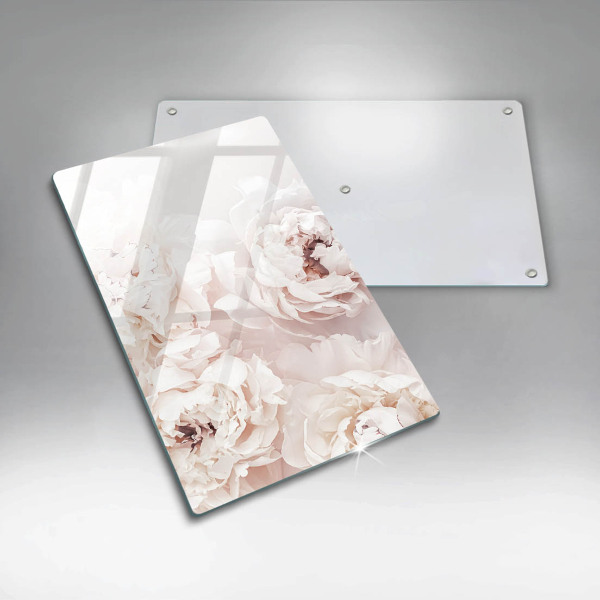 Üveg vágódeszka Pasztell bazsarózsa