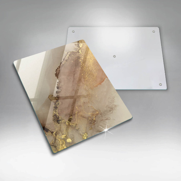 Üveg vágódeszka Arany absztrakció