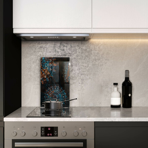 Üveg vágódeszka Boho vintage kerekek