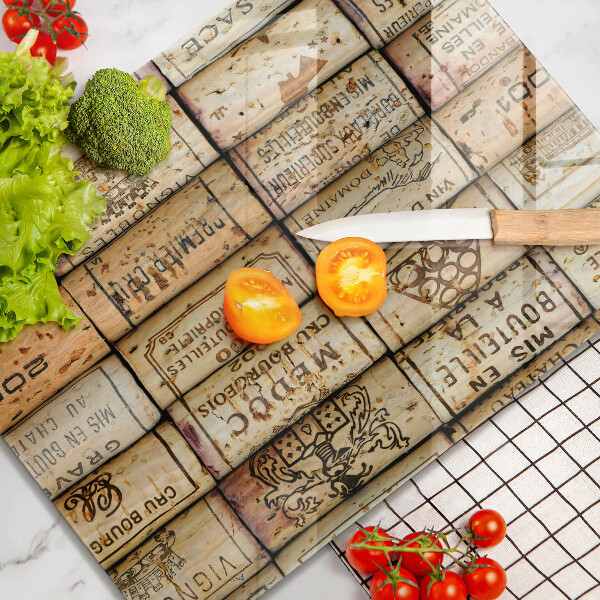 Üveg vágódeszka Régi bordugók