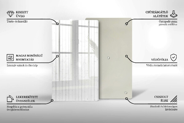 Üveg vágódeszka Modern világos táblák