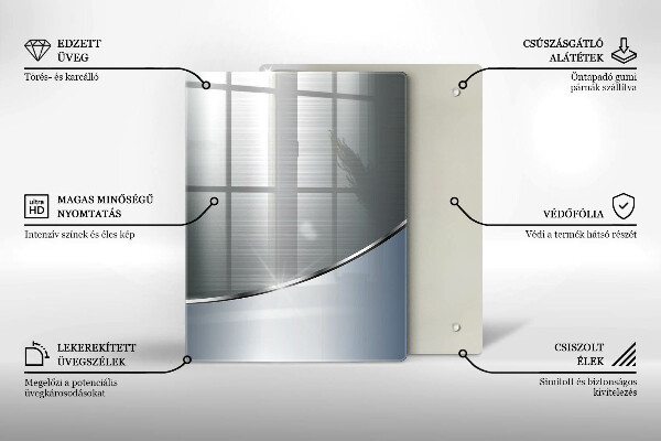 Üveg vágódeszka Modern világos táblák