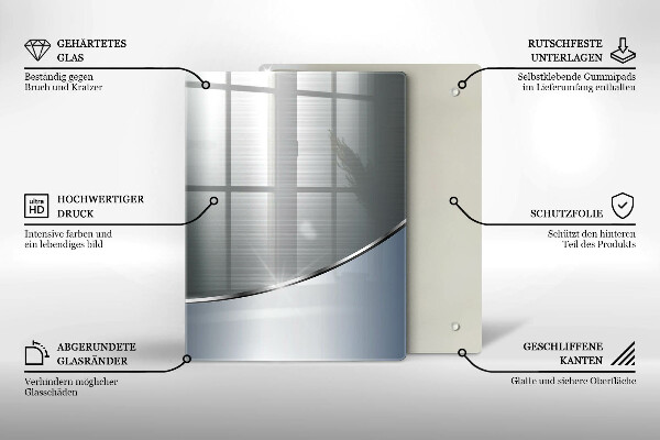 Üveg vágódeszka Modern világos táblák