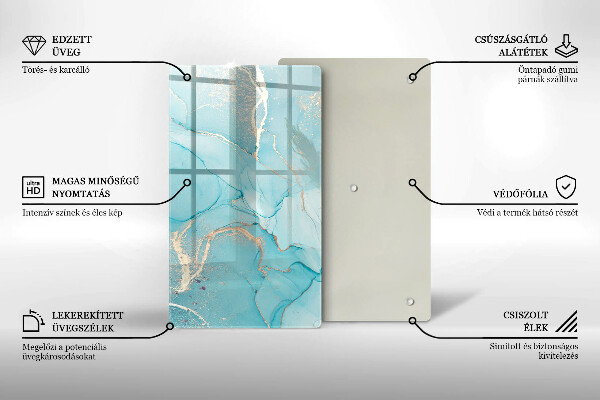 Üveg vágódeszka Kő absztrakció