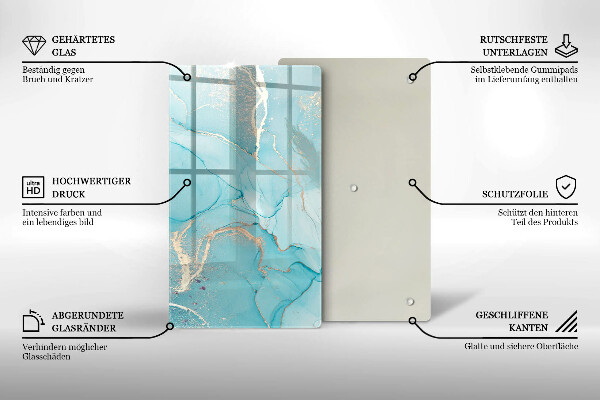 Üveg vágódeszka Kő absztrakció