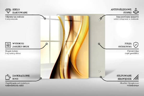 Üveg vágódeszka Kő absztrakció