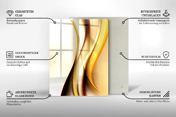 Üveg vágódeszka Kő absztrakció