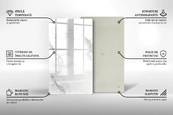 Üveg vágódeszka Modern márvány