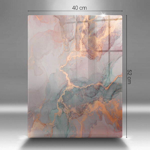 Üveg vágódeszka Márvány arannyal