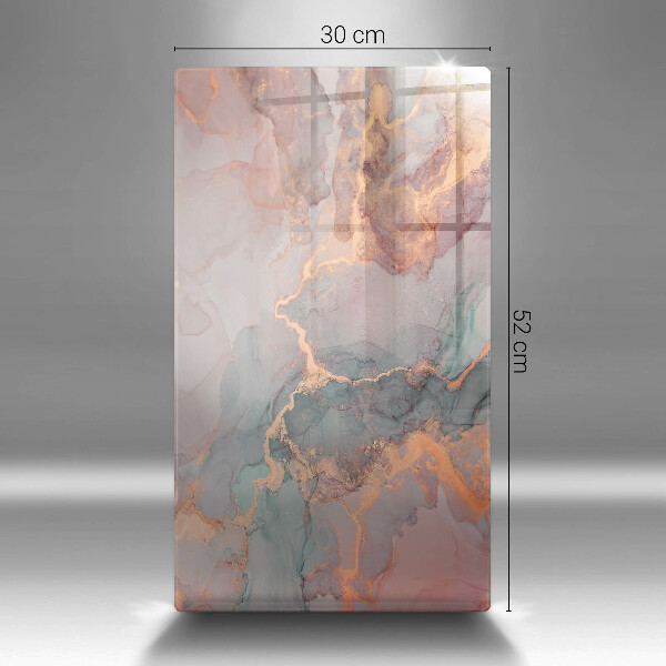 Üveg vágódeszka Márvány arannyal