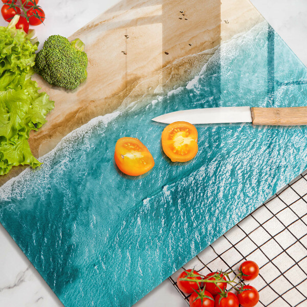 Üveg vágódeszka Tengerpart és tenger