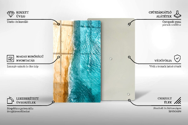 Üveg vágódeszka Tengerpart és tenger