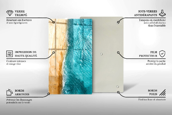 Üveg vágódeszka Tengerpart és tenger