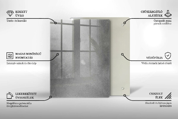 Üveg vágódeszka Természet moha növény