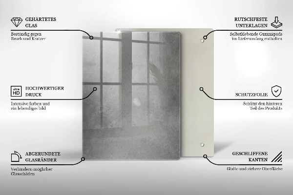 Üveg vágódeszka Természet moha növény