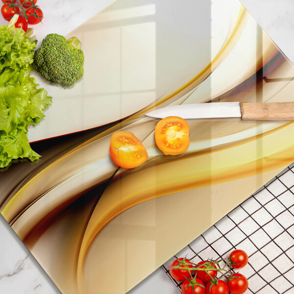 Üveg vágódeszka Absztrakt füst vonalak