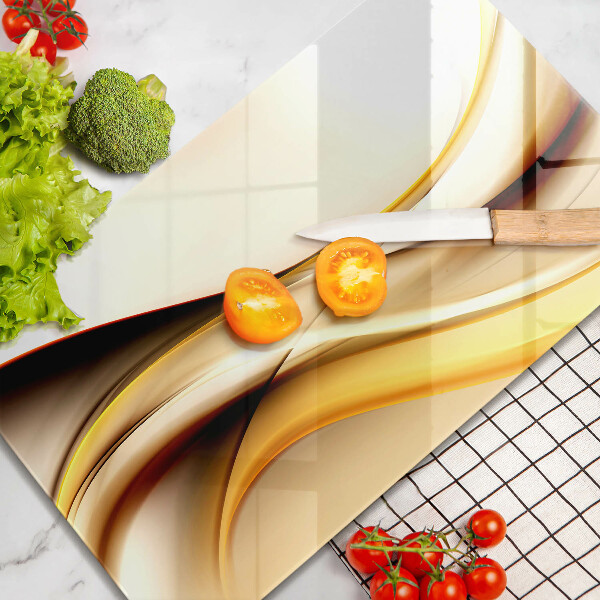 Üveg vágódeszka Absztrakt füst vonalak