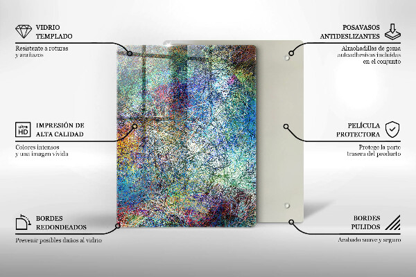 Üveg vágódeszka Régi vintage táblák