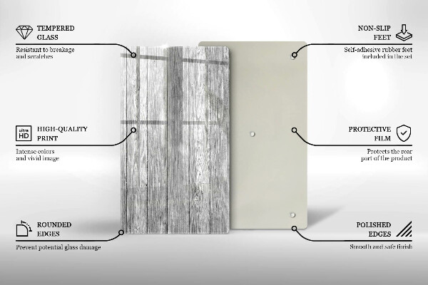 Üveg vágódeszka Régi fa táblák