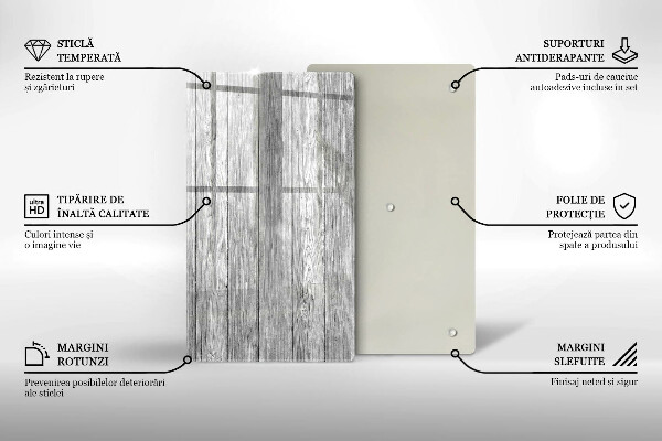 Üveg vágódeszka Régi fa táblák