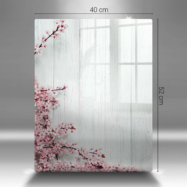 Üveg vágódeszka Virágok a táblákon