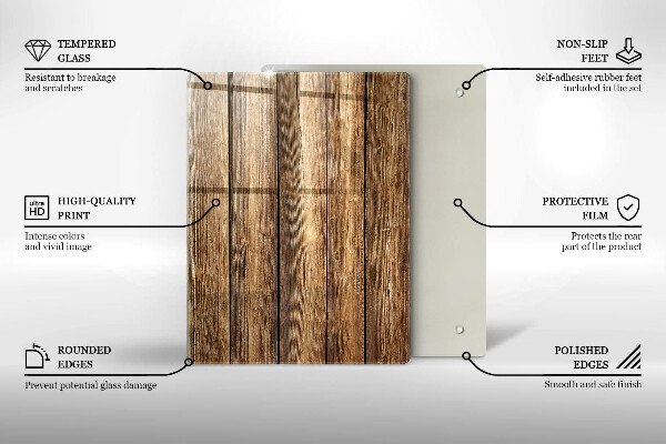 Üveg vágódeszka Virágok a táblákon