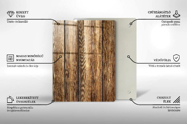 Üveg vágódeszka Virágok a táblákon