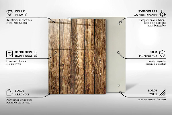 Üveg vágódeszka Virágok a táblákon