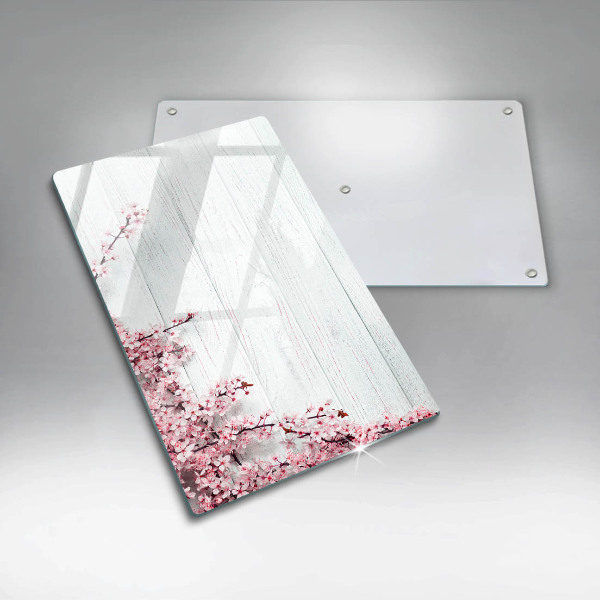 Üveg vágódeszka Virágok a táblákon