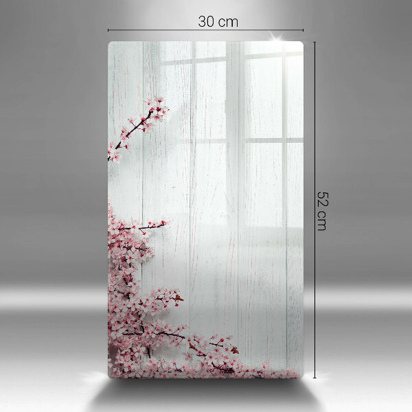 Üveg vágódeszka Virágok a táblákon