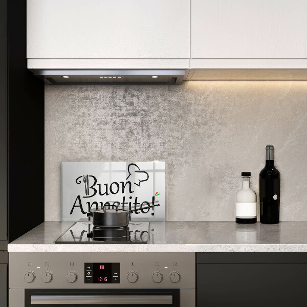 Üveg vágódeszka Buon Appetito!