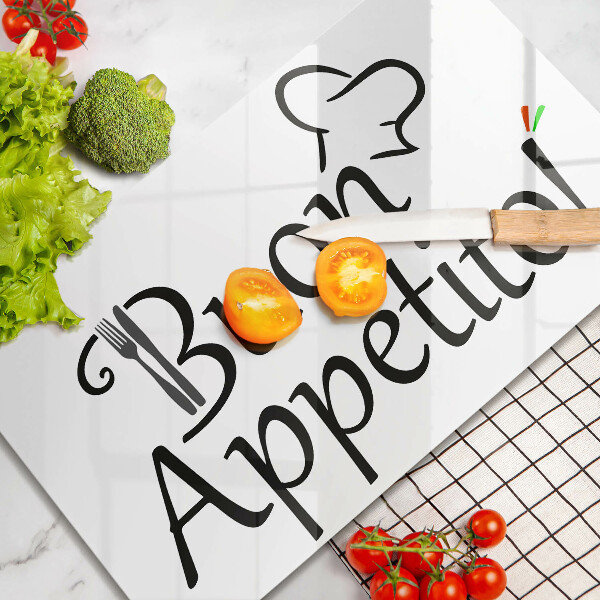 Üveg vágódeszka Buon Appetito!