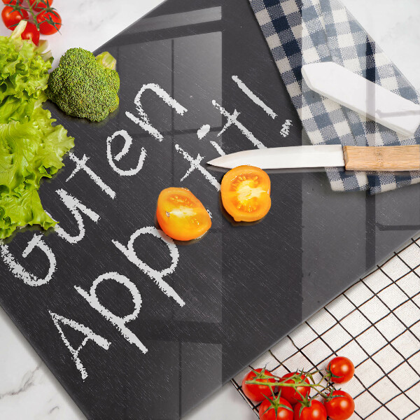 Üveg vágódeszka Guten Appetit!