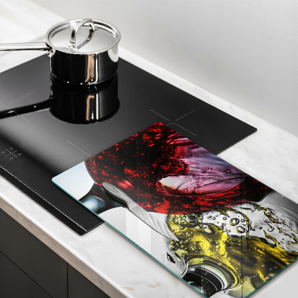 Üveg vágódeszka Pohár bor