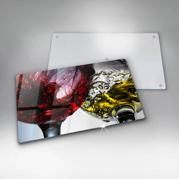 Üveg vágódeszka Pohár bor