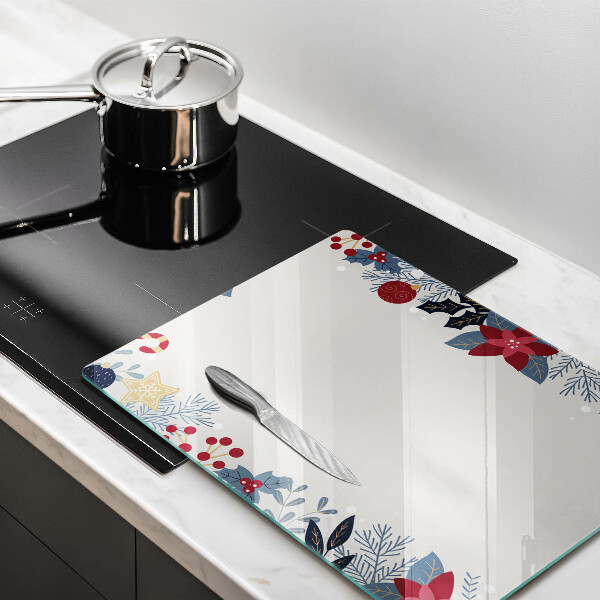 Üveg vágódeszka karácsonyi díszek