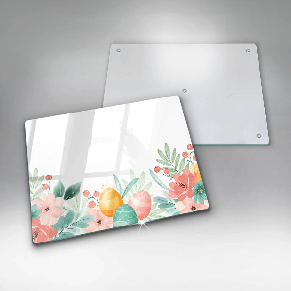 Üveg vágódeszka húsvéti tojás