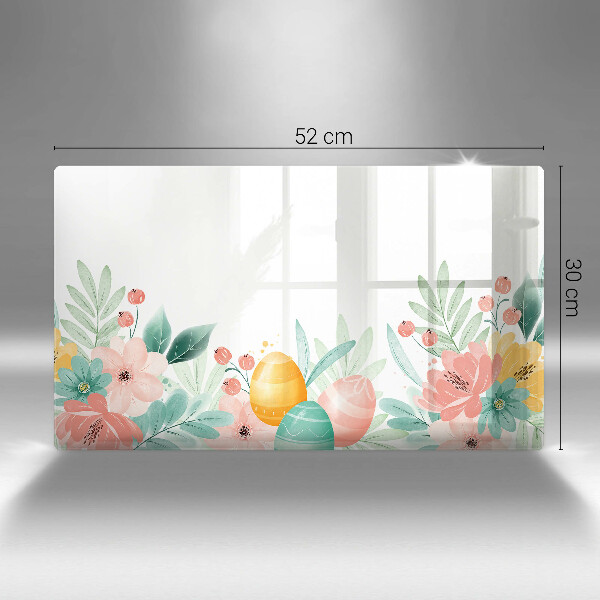 Üveg vágódeszka húsvéti tojás