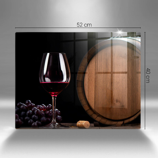 Üveg vágódeszka Hordós borospohár