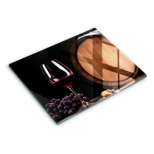 Üveg vágódeszka Hordós borospohár