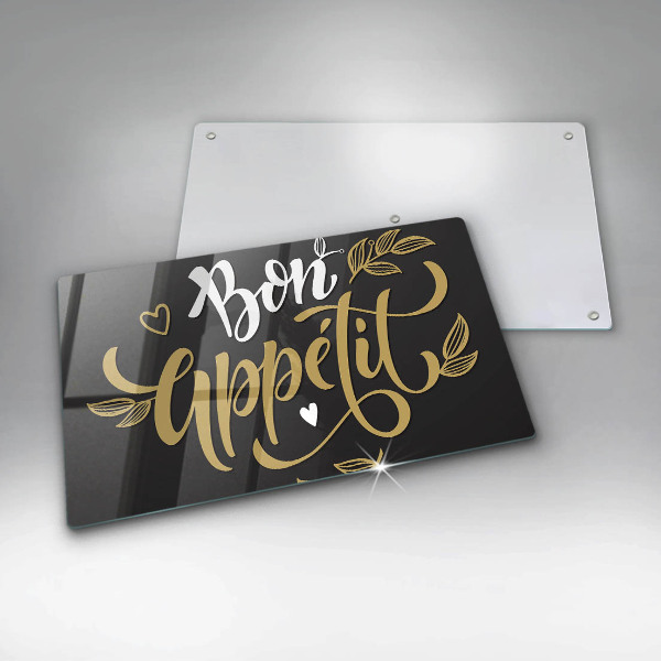 Üveg vágódeszka Bon Appetit