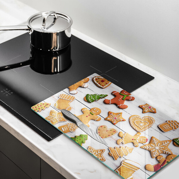 Üveg vágódeszka Karácsonyi mézeskalács