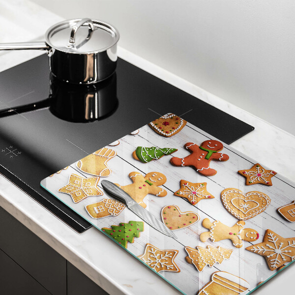 Üveg vágódeszka Karácsonyi mézeskalács