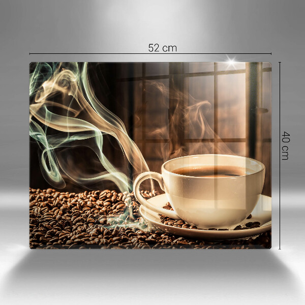 Üveg vágódeszka Csésze és kávébab