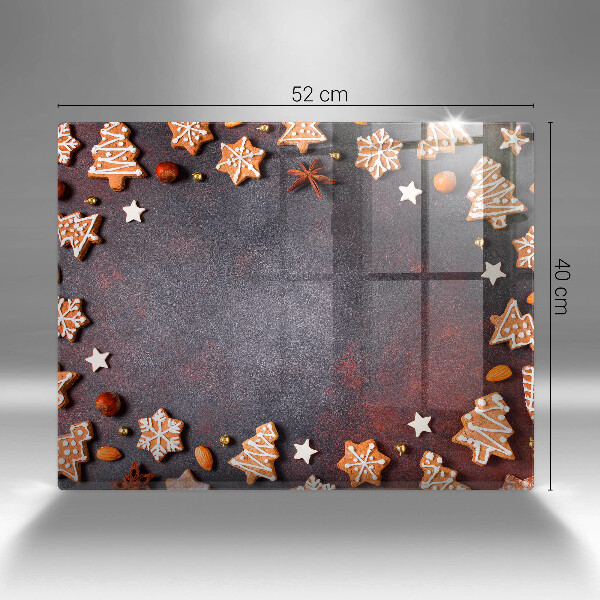 Üveg vágódeszka Mézeskalács karácsony