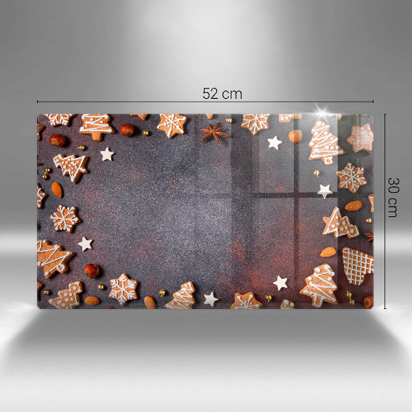 Üveg vágódeszka Mézeskalács karácsony