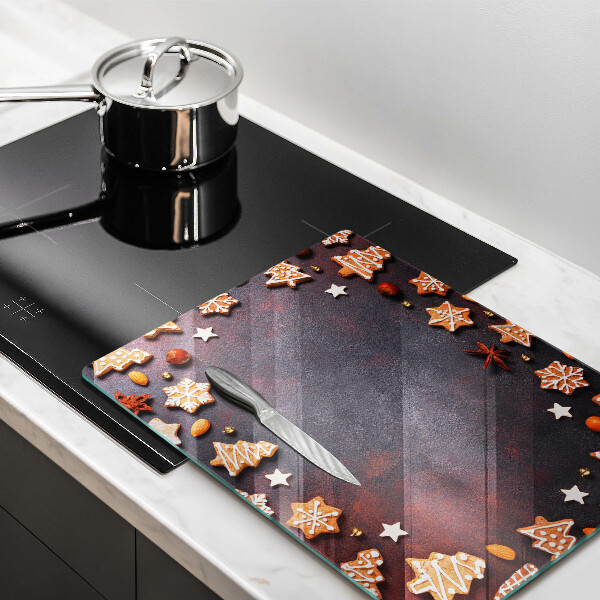 Üveg vágódeszka Mézeskalács karácsony