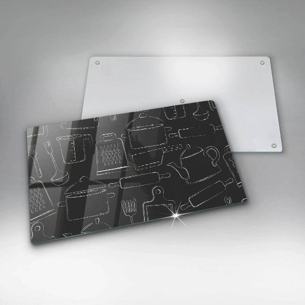 Üveg vágódeszka Rajzfilm konyhai kiegészítők