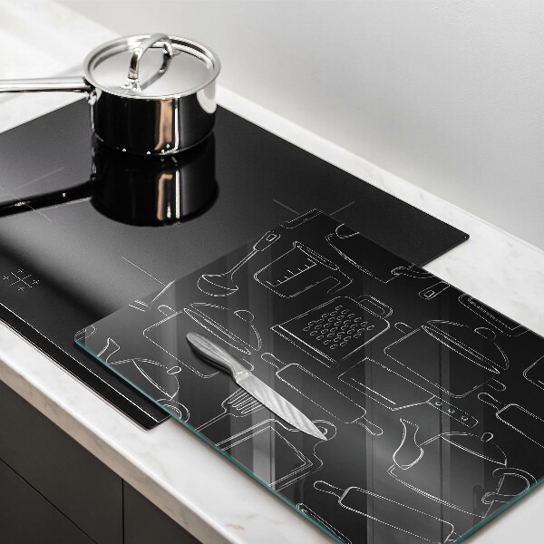 Üveg vágódeszka Rajzfilm konyhai kiegészítők